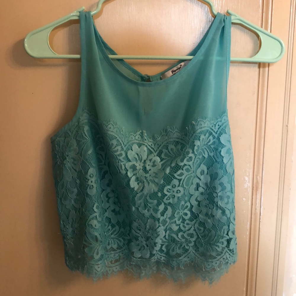 Lacy crop top